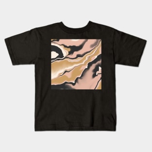 Marbled brushstrokes digital 108 Kids T-Shirt